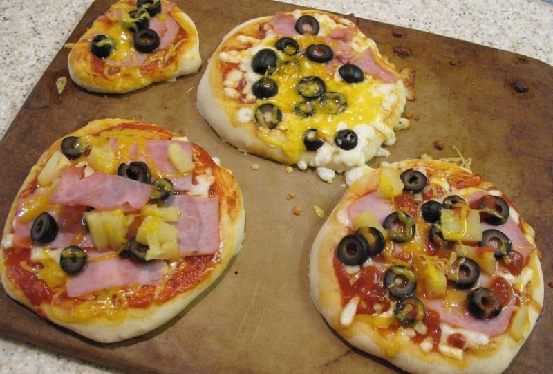 mini-pizzas, recipe