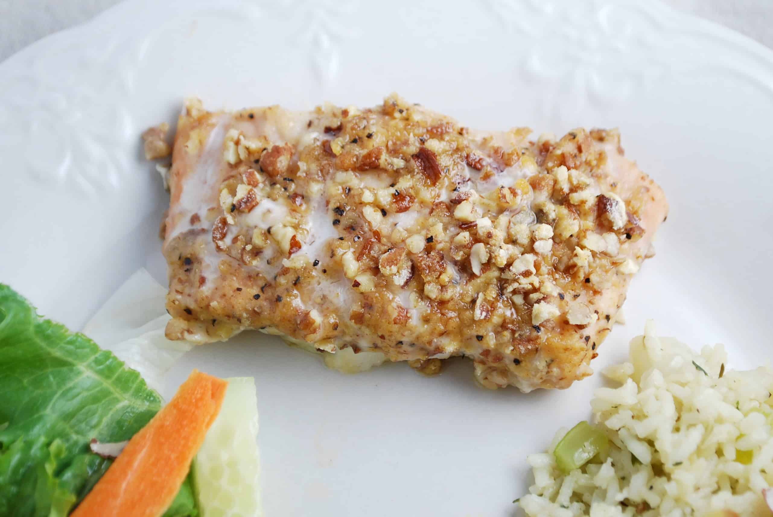 pecan-crusted-salmon, recipe