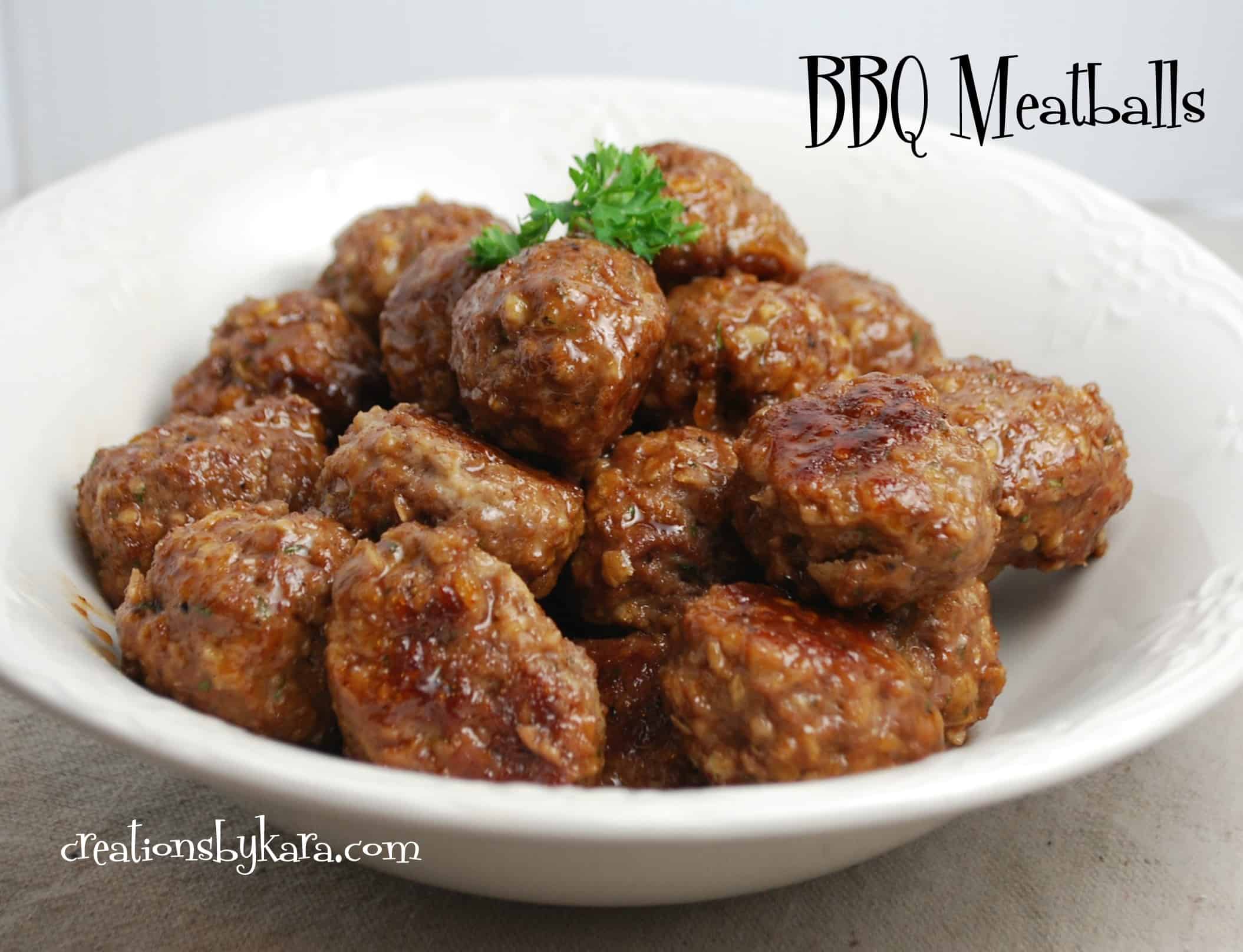 BBQ-meatballs