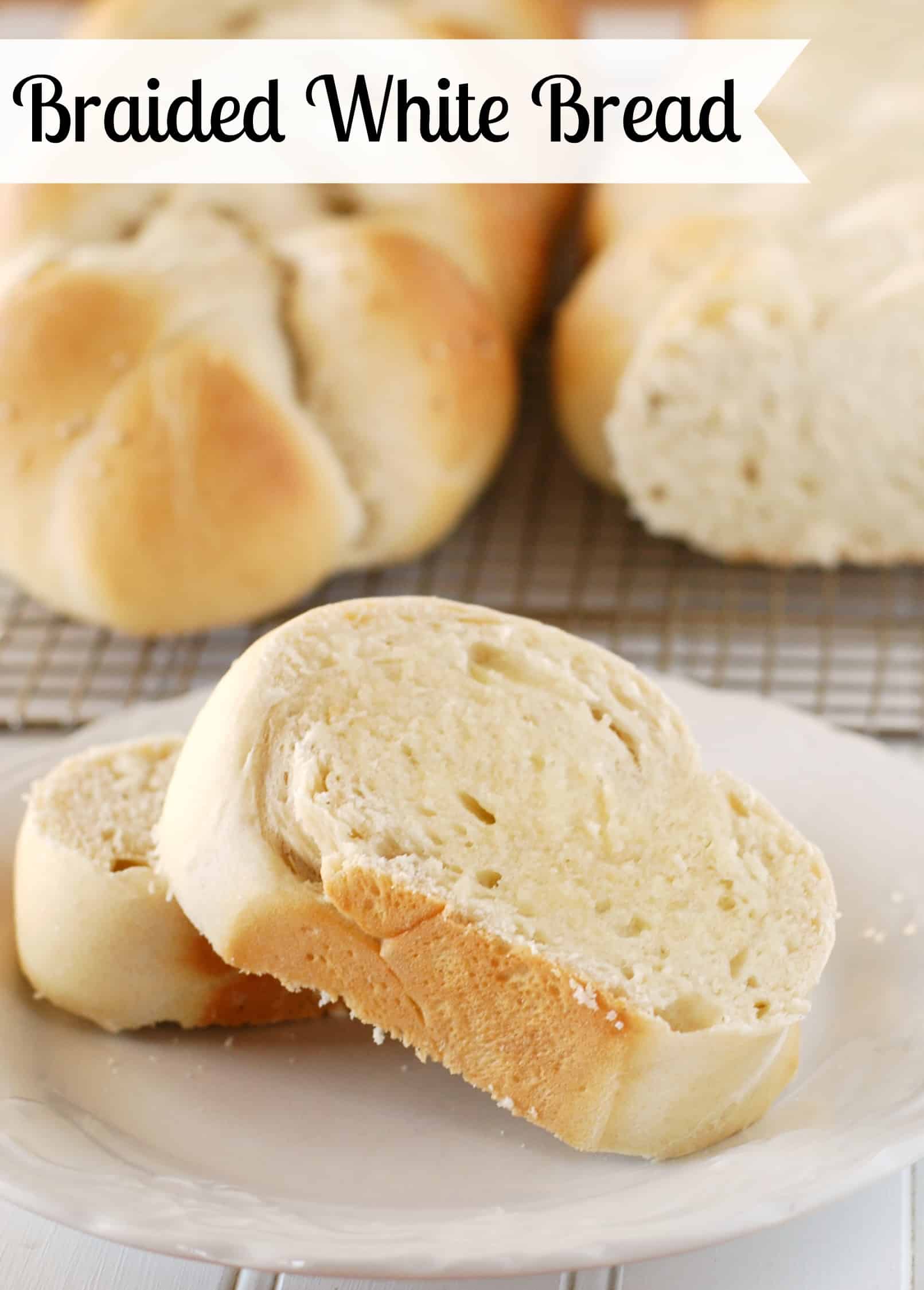 Golden White Bread Braid