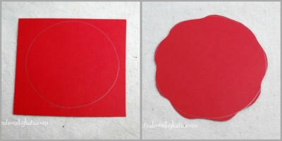 paper flower collage