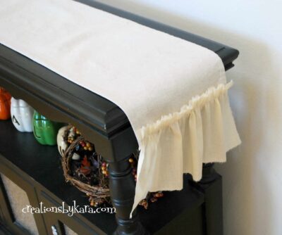 shabby chic ruffle table runner 032