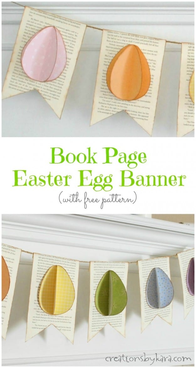 This Easter Egg Banner is so easy to make, and so cute!