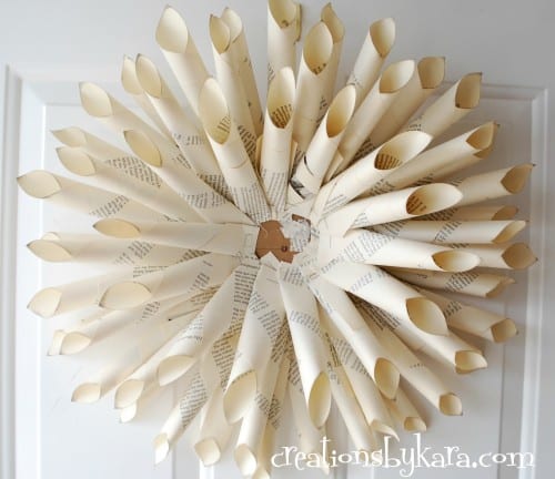 book page wreath 003