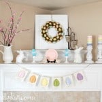 DIY-decorating the mantel