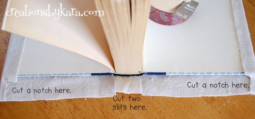how to cover a book with fabric 012