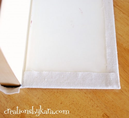 how to cover a book with fabric 013