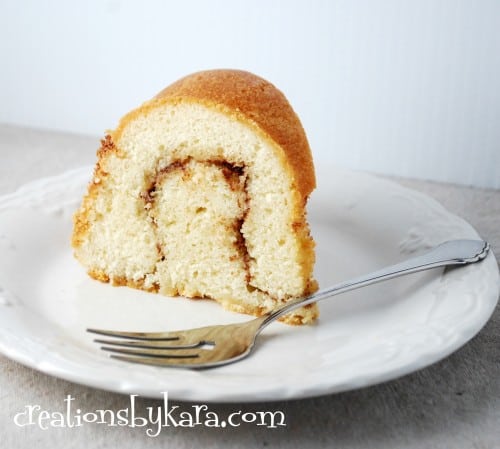 Cinnamon Swirl Pound Cake