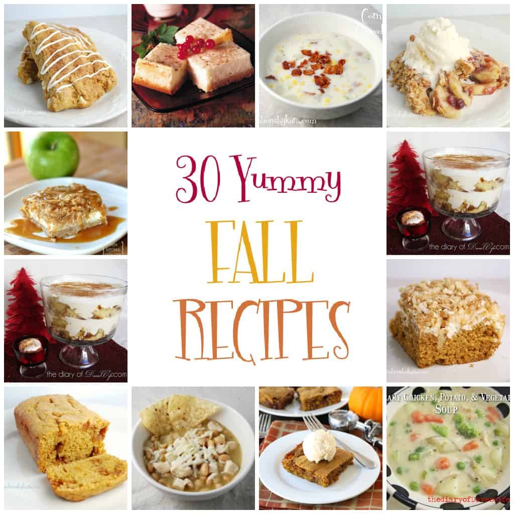 30 Fall Recipes Creations by Kara
