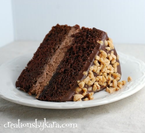 Chocolate Mousse Layer Cake 038