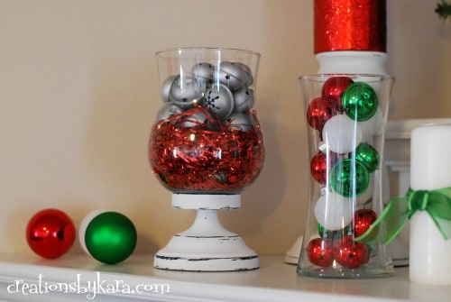 Christmas Mantel Decor 2012