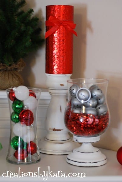 Christmas Mantel Decor 2012