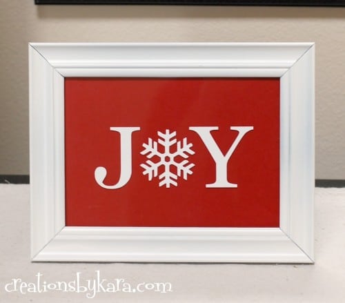 DIY Christmas Decor- Joy Sign
