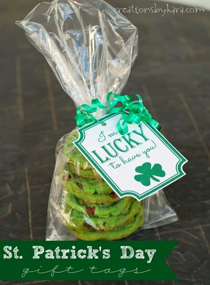 St. Patrick's Day gift tags