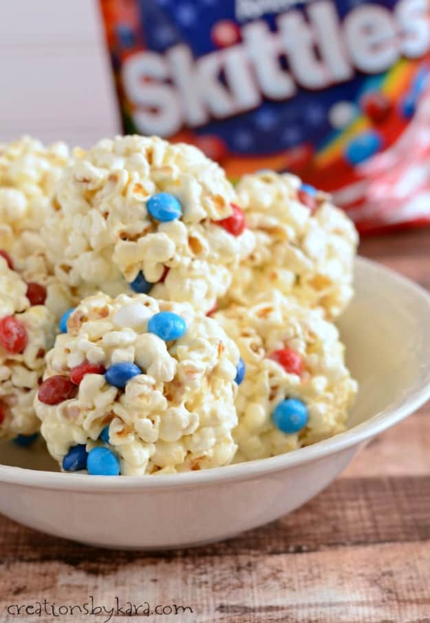 Marshmallow Popcorn Balls - Creations by Kara