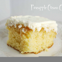 Pineapple Cake with Pudding Frosting