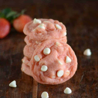 Strawberry White Chocolate Chip Cookies- Perfect for Valentine's Day!