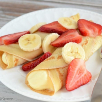 Strawberry Banana Dessert Crepes Recipe