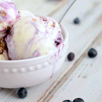 Lemon Blueberry Cheesecake Ice Cream Recipe