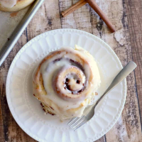 One Hour Cinnamon Rolls with Cream Cheese Frosting