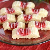 Buttery Glazed Raspberry Ribbon Cookies