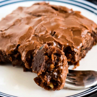Zucchini Brownies with Chocolate Frosting Recipe