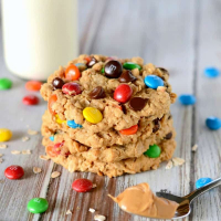 Oatmeal Peanut Butter Monster Cookies {Gluten Free}