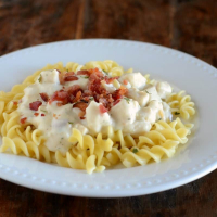 Creamy Chicken Pasta with Bacon and Ranch
