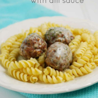Peppered Meatballs with Dill Sauce