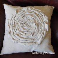 Rosette Canvas Pillow
