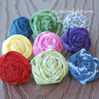 Homemade Gifts-Fabric Flower Rings