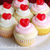 Cherry Cheesecake Cupcakes for Valentine's Day