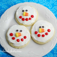 Snowman Cookies {Sugar Cookie Recipe}