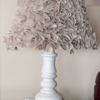 My New Ruffled Lamp with Annie Sloan Chalk Paint