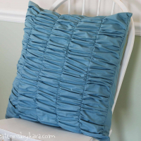 Gathered (or Ruched) Decorative Pillow Tutorial
