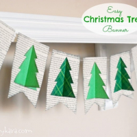 Easy Christmas Decor: Christmas Tree Banner