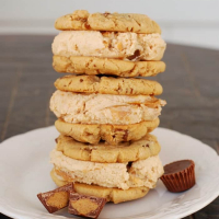 Reese's Peanut Butter Cookie Ice Cream Sandwiches