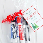 Teacher Christmas Gift Idea- Markers {Free Printable}