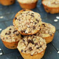 Toasted Oatmeal Chocolate Chip Muffins