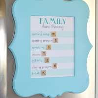 How to Make a Magnet Board with Cut it Out Frames