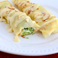 Chicken Crepes with Broccoli
