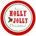 Free Printable Holly Jolly Gift Tags