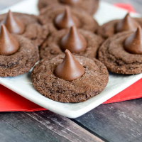 Double Chocolate Kiss Cookies