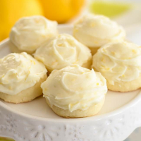 Butter Cookies with Lemon Cream Cheese Frosting Recipe