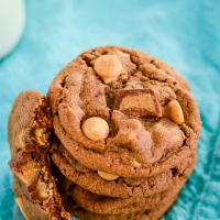 Loaded Chocolate Reeses Cookies Recipe
