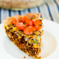 Bacon Cheeseburger Pie with Pie Crust