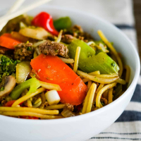 Easy Ground Beef Lo Mein - A Tasty Asian Meal