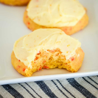 Carrot Cookies with Orange Frosting