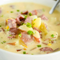 Creamy Sausage Potato Soup with Corn