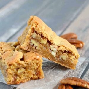 Buttery, chewy Butterscotch Bars are an easy bar cookie that taste incredible!